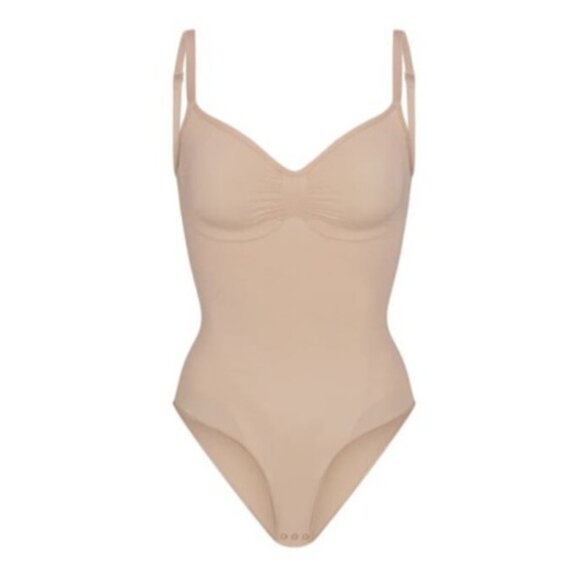 Skims 2XL/3XL Sculpting Bodysuit Brief Compression Slimming Mica NWOT MSRP $72 - Picture 3 of 7